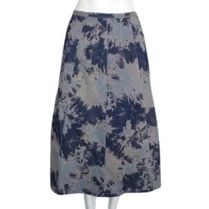 Tie-dye Midi Skirt, S/27" Waist, En Suey, Back Zip
